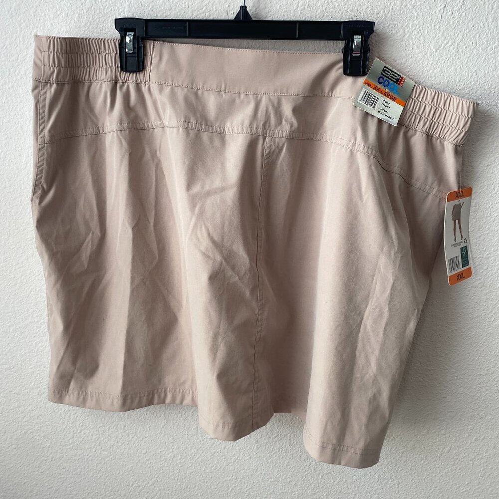 32 Degrees XXL Cool Tech Women's Skort Pockets Tan Beige Activewear NWT - Picture 2 of 5